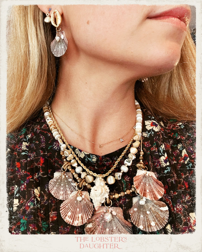 Cascading Scallop Necklace